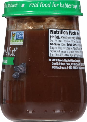 Beech-Nut® Naturals Prunes Stage 1 Baby Food Perspective: right