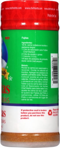 Chef Merito Fajitas Rancheras Seasoning Perspective: right
