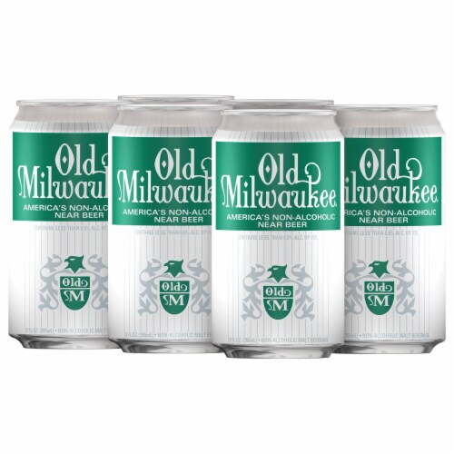 Old Milwaukee Non Alcoholic Lager Domestic Beer Perspective: right