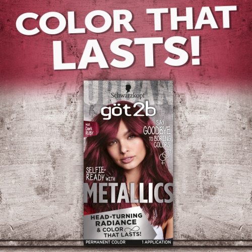got2b® Metallics M68 Dark Ruby Hair Color Perspective: right