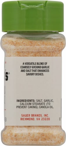 Sauer's® Garlic Salt Perspective: right