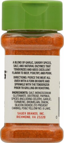 Sauer's® Seasoned Meat Tenderizer Perspective: right