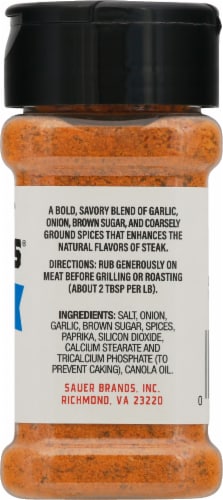 Sauer's® Steak Rub Seasoning Perspective: right