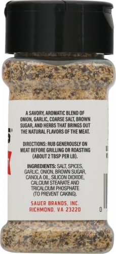 Sauer's® Prime Rib & Roast Rub Seasoning Perspective: right