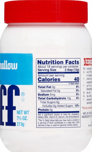 Marshmallow Fluff® Marshmallow Creme Perspective: right