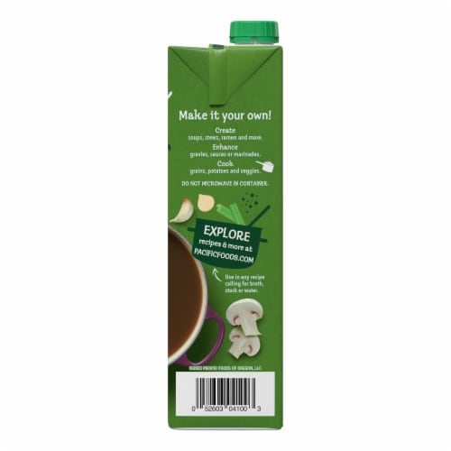 Pacific Foods™ Organic Mushroom Broth Perspective: right