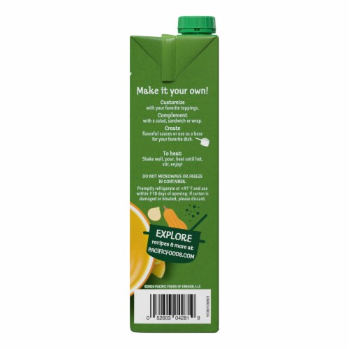 Pacific Foods® Organic Light Sodium Butternut Squash Soup Perspective: right