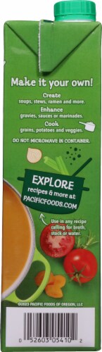 Pacific Foods Organic Vegetable Broth Perspective: right