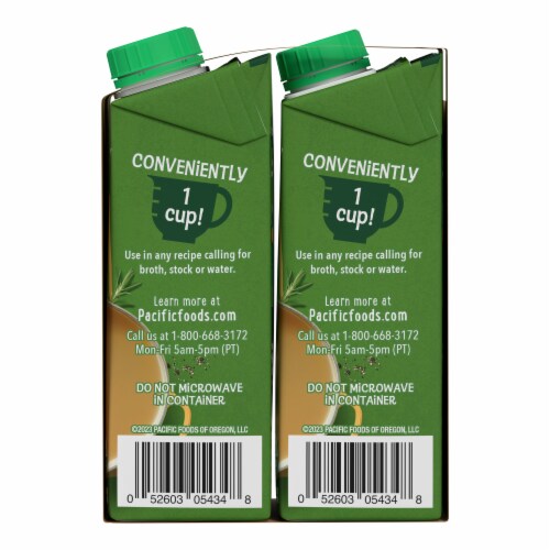 Pacific Foods® Organic Low Sodium Free Range Chicken Broth Perspective: right