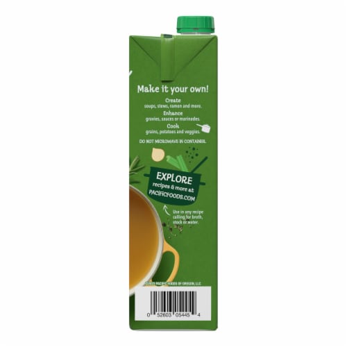 Pacific Foods® Low Sodium Organic Free Range Chicken Broth Perspective: right