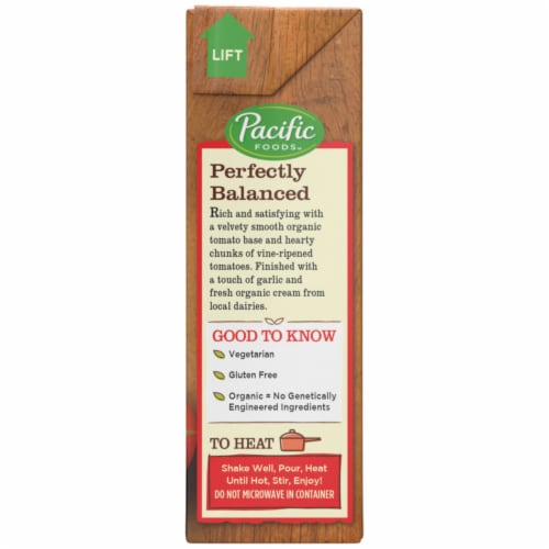 Pacific Foods™ Organic Hearty Tomato Bisque Soup Perspective: right