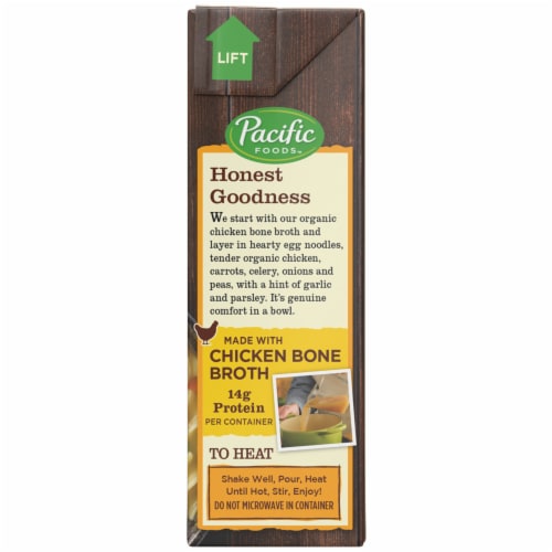 Pacific Foods Organic Chicken Noodle Soup with Chicken Bone Broth Perspective: right
