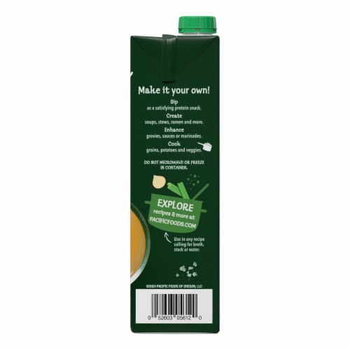Pacific Foods® Organic Chicken Bone Broth Perspective: right