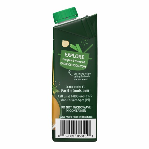 Pacific Foods® Organic Unsalted Original Chicken Bone Broth Perspective: right