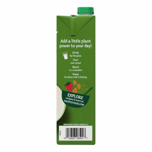 Pacific Foods™ Organic Unsweetened Vanilla Almond Plant-Based Beverage Perspective: right