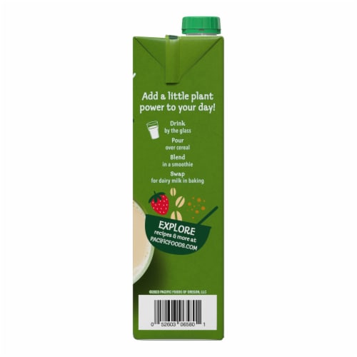 Pacific Foods™ Organic Vanilla Plant-Based Oat Beverage Perspective: right