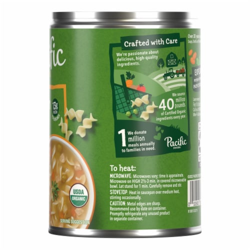 Pacific Foods® Organic Chicken Noodle Soup Perspective: right