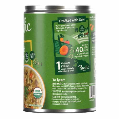 Pacific Foods Organic Wild Rice Chicken Soup Perspective: right