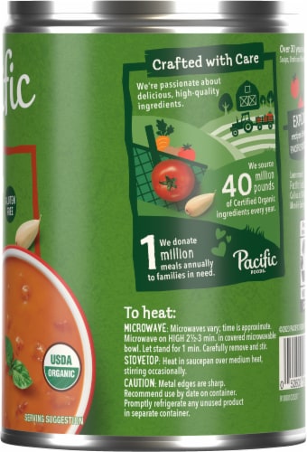 Pacific Foods® Organic Tomato Bisque Soup Perspective: right