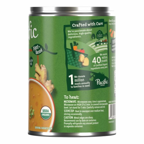Pacific Foods Organic Carrot Ginger Bisque Condensed Soup Perspective: right