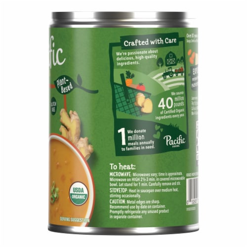 Pacific Foods Organic Carrot Ginger Bisque Condensed Soup Perspective: right