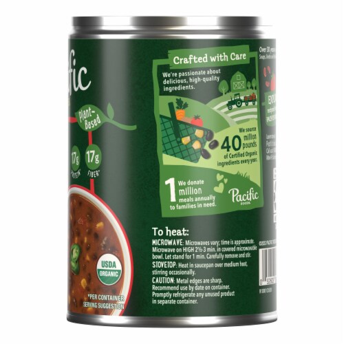 Pacific Foods® Organic Plant-Based Harvest Black Bean Chili Perspective: right