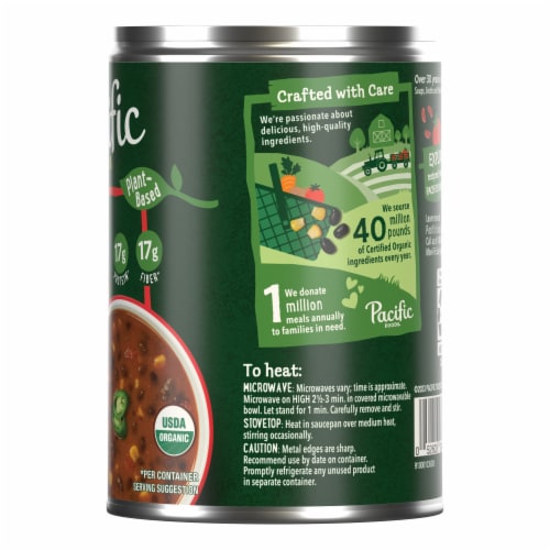 Pacific Foods® Organic Plant-Based Harvest Black Bean Chili Perspective: right
