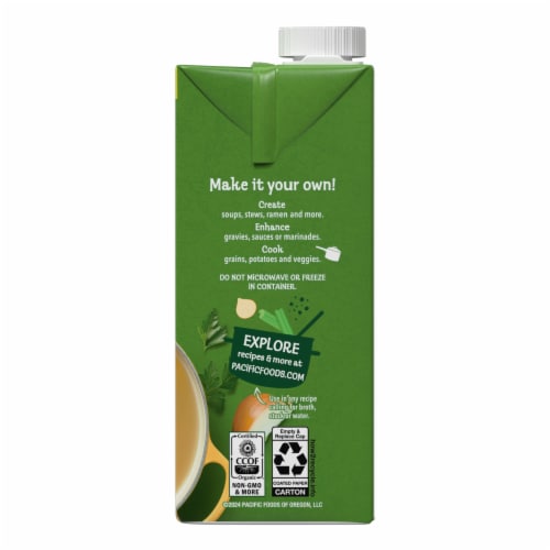 Pacific Foods® Organic Free Range Chicken Broth Perspective: right