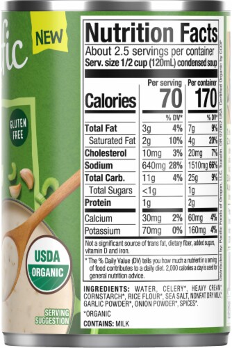 Pacific Foods® Organic Cream of Celery Condensed Soup Perspective: right