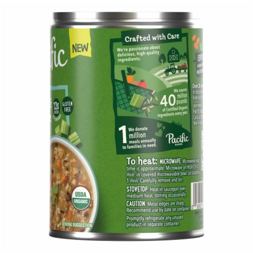 Pacific Foods Organic Lightly Salted Chicken And Wild Rice Soup Perspective: right