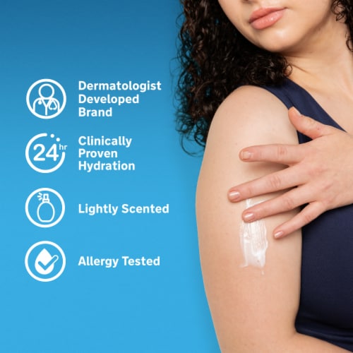 Lubriderm® Daily Hydrating Body Lotion with Pro-Vitamin B5 Perspective: right
