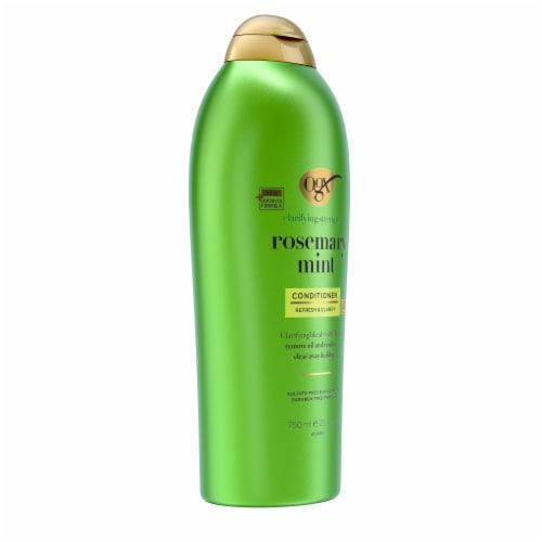 OGX Clarifying Strength + Rosemary Mint Conditioner, Clarifying, Sulfate-Free Surfactants Perspective: right