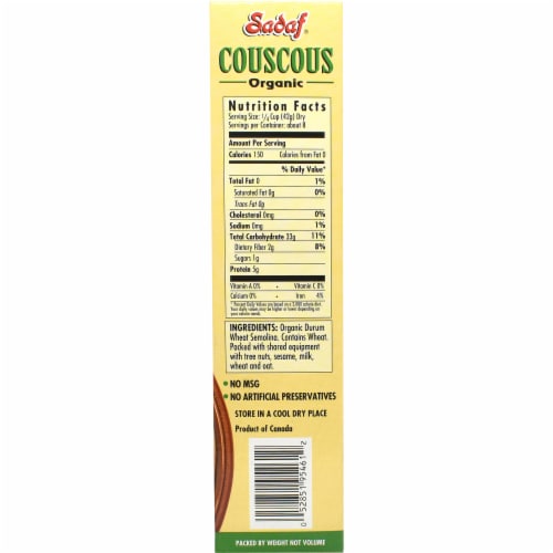 Sadaf® Organic Couscous Mix Perspective: right