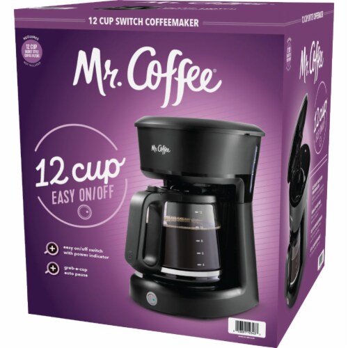 Mr. Coffee 12 Cup Switch Coffeemaker Black