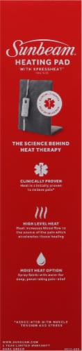 Sunbeam® Plush Fabric Heating Pad Perspective: right