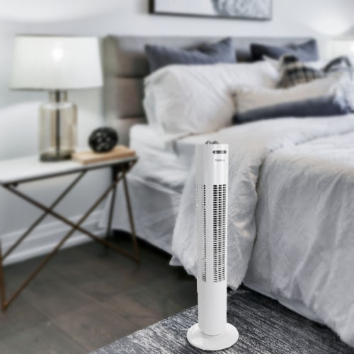Holmes® Tower Fan - White Perspective: right