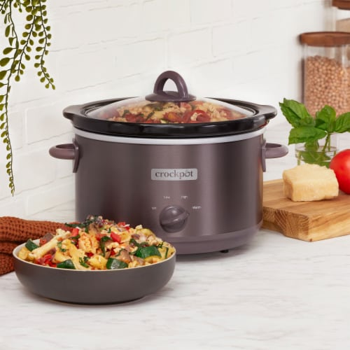 Crock-Pot Manual Design Series 4.5 Quart 3 Setting Slow Cooker, Cafe Mocha Perspective: right