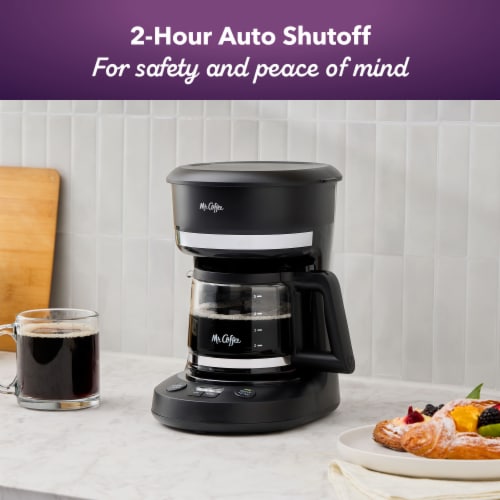 Mr. Coffee 5-Cup Programmable Coffee Maker - Black Perspective: right
