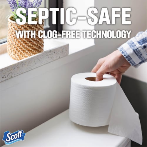 Scott 1000 Toilet Paper Regular Rolls 1 Ply Toilet Tissue Perspective: right