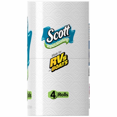 Scott Rapid-Dissolving Bath Tissue Perspective: right