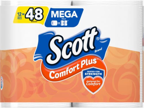 Scott® ComfortPlus Mega Roll Toilet Paper Perspective: right