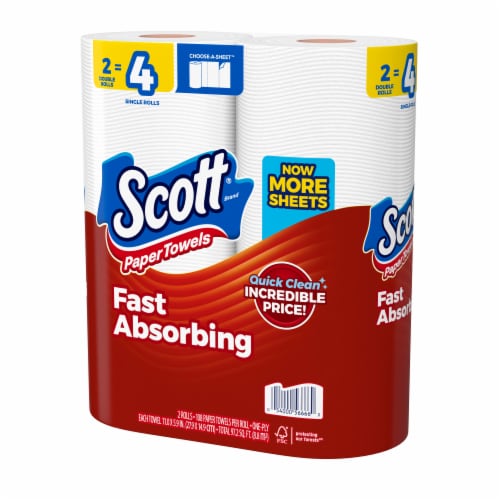 Scott® Choose-A-Sheet Paper Towel Double Rolls Perspective: right