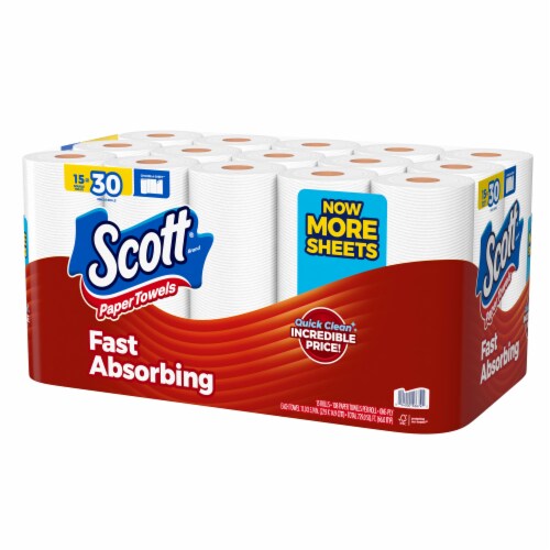 Scott® Double Fast Absorbing Paper Towels Perspective: right