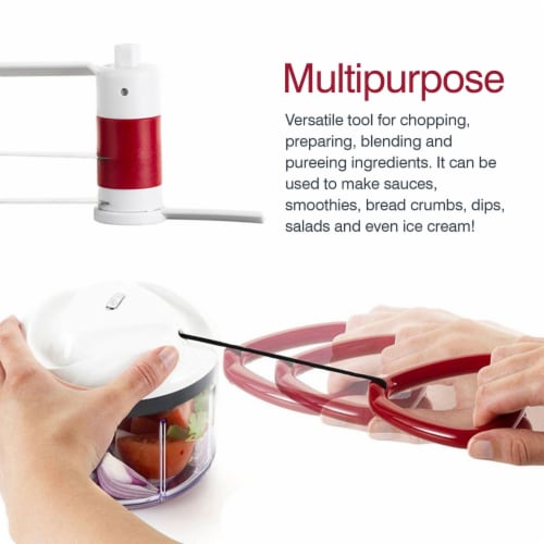 Zyliss® Easy Pull Food Processor Perspective: right