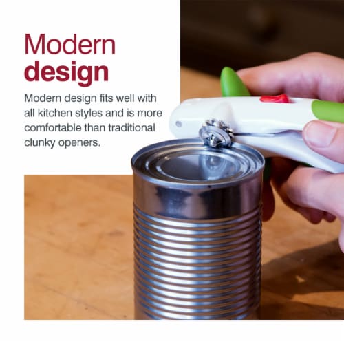 Zyliss Lock & Lift Can Opener - Green/White Perspective: right