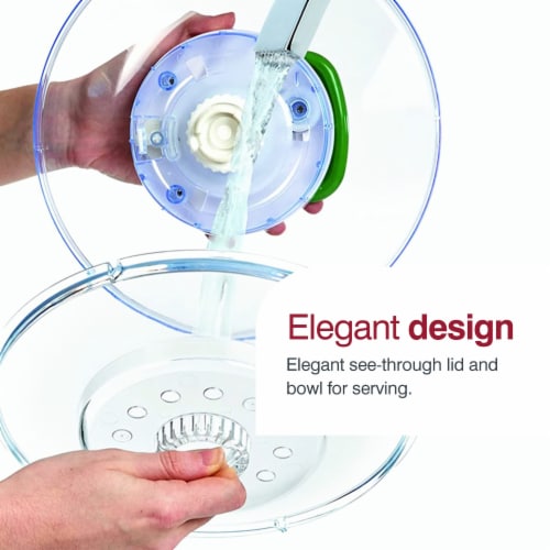 Zyliss Easy-Spin Salad Spinner - Green Perspective: right