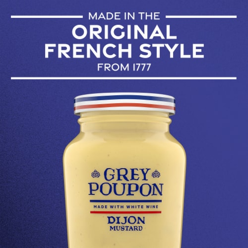 Grey Poupon Dijon Mustard Perspective: right