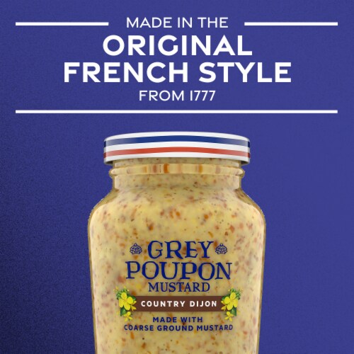 Grey Poupon Country Dijon Coarse Ground Mustard Perspective: right