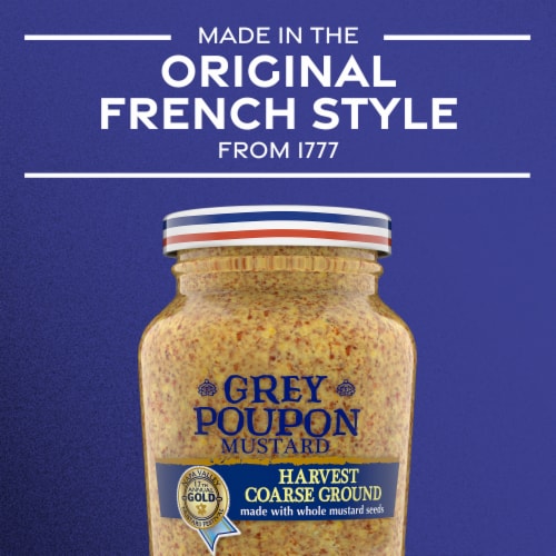 Grey Poupon Harvest Coarse Ground Dijon Mustard Perspective: right