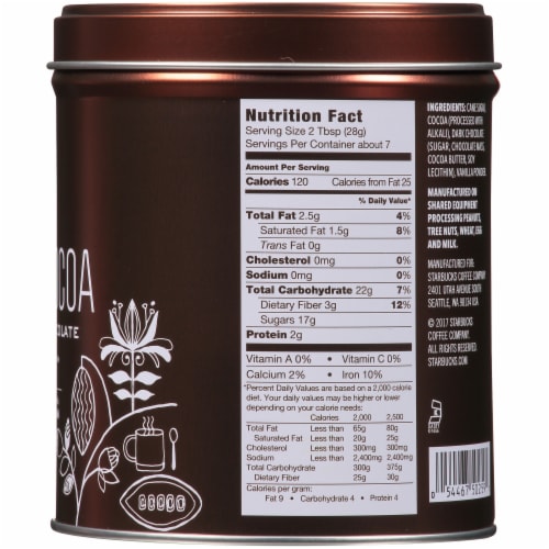 Starbucks® Double Chocolate Hot Cocoa Mix Perspective: right